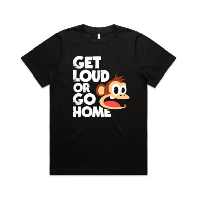 Loud Monkey Tee (Dark) - Women's Midnight Scream Edition  Thumbnail